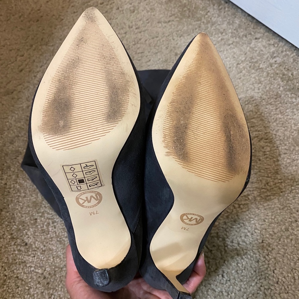 Michael Kors gray suede boots - Picture 4 of 6